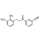 结构式 CAS# 898769-14-7, 3-[3-(2,3-二甲基苯基)丙酰]苯甲腈