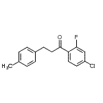 结构式 CAS# 898769-16-9, 1-(4-氯-2-氟苯基)-3-(4-甲基苯基)-1-丙酮