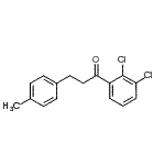 结构式 CAS# 898769-19-2, 1-(2,3-二氯苯基)-3-(4-甲基苯基)-1-丙酮