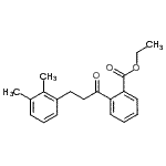 structure of CAS# 898769-20-5, Ethyl 2-[3-(2,3-dimethylphenyl)propanoyl]benzoate;2'-carboethoxy-3-(2,3-dimethylphenyl)propiophenone