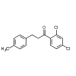 结构式 CAS# 898769-22-7, 1-(2,4-二氯苯基)-3-(4-甲基苯基)-1-丙酮