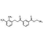 结构式 CAS# 898769-23-8, 乙基3-[3-(2,3-二甲基苯基)丙酰]苯甲酸酯