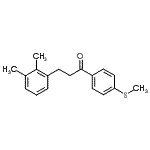 structure of CAS# 898769-32-9, 3-(2,3-Dimethylphenyl)-1-[4-(methylsulfanyl)phenyl]-1-propanone;3-(2,3-dimethylphenyl)-4'-thiomethylpropiophenone