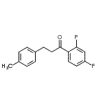 structure of CAS# 898769-34-1, 1-(2,4-Difluorophenyl)-3-(4-methylphenyl)-1-propanone;2',4'-difluoro-3-(4-methylphenyl)propiophenone