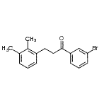 结构式 CAS# 898769-35-2, 1-(3-溴苯基)-3-(2,3-二甲基苯基)-1-丙酮