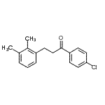 structure of CAS# 898769-44-3, 1-(4-Chlorophenyl)-3-(2,3-dimethylphenyl)-1-propanone;4'-chloro-3-(2,3-dimethylphenyl)propiophenone
