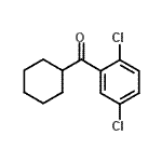 structure of CAS# 898769-48-7, Cyclohexyl(2,5-dichlorophenyl)methanone;cyclohexyl 2,5-dichlorophenyl ketone