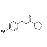 结构式 CAS# 898769-55-6, 1-环戊基-3-(4-甲基苯基)-1-丙酮
