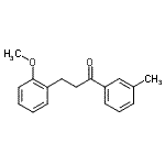 结构式 CAS# 898769-61-4, 3-(2-甲氧基苯基)-1-(3-甲基苯基)-1-丙酮