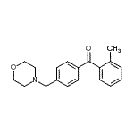 structure of CAS# 898769-62-5, (2-Methylphenyl)[4-(4-morpholinylmethyl)phenyl]methanone;2-methyl-4'-morpholinomethyl benzophenone