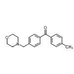 structure of CAS# 898769-66-9, (4-Methylphenyl)[4-(4-morpholinylmethyl)phenyl]methanone;4-methyl-4'-morpholinomethyl benzophenone