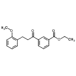 structure of CAS# 898769-77-2, Ethyl 3-[3-(2-methoxyphenyl)propanoyl]benzoate;3'-carboethoxy-3-(2-methoxyphenyl)propiophenone