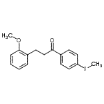 结构式 CAS# 898769-83-0, 3-(2-甲氧基苯基)-1-[4-(甲硫基)苯基]-1-丙酮