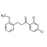 结构式 CAS# 898770-51-9, 1-(2,4-二氯苯基)-3-(2-甲氧基苯基)-1-丙酮