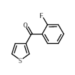 结构式 CAS# 898771-27-2, (2-氟苯基)(3-噻吩基)甲酮