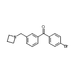 structure of CAS# 898771-59-0, [3-(1-Azetidinylmethyl)phenyl](4-bromophenyl)methanone;3-azetidinomethyl-4'-bromobenzophenone