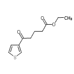 结构式 CAS# 898771-74-9, 乙基5-氧代-5-(3-噻吩基)戊酸酯