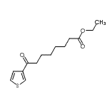结构式 CAS# 898771-78-3, 乙基8-氧代-8-(3-噻吩基)辛酸酯