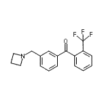 结构式 CAS# 898771-91-0, [3-(1-氮杂环丁基甲基)苯基][2-(三氟甲基)苯基]甲酮