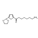 结构式 CAS# 898771-92-1, 1-[5-(1,3-二氧戊环-2-基)-2-噻吩基]-1-辛酮