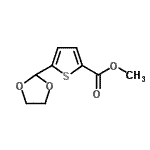结构式 CAS# 898772-05-9, 甲基5-(1,3-二氧戊环-2-基)-2-噻吩羧酸酯