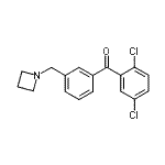 结构式 CAS# 898772-12-8, [3-(1-氮杂环丁基甲基)苯基](2,5-二氯苯基)甲酮