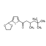 结构式 CAS# 898773-02-9, 1-[5-(1,3-二氧戊环-2-基)-2-噻吩基]-3,5,5-三甲基-1-己酮