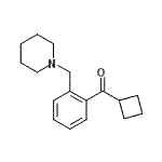 结构式 CAS# 898773-85-8, 环丁基[2-(1-哌啶基甲基)苯基]甲酮