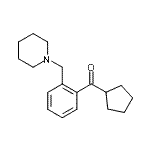 结构式 CAS# 898773-87-0, 环戊基[2-(1-哌啶基甲基)苯基]甲酮