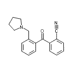 结构式 CAS# 898774-20-4, 2-[2-(1-吡咯烷基甲基)苯甲酰基]苯甲腈