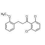 结构式 CAS# 898774-22-6, 1-(2,6-二氯苯基)-3-(2-甲氧基苯基)-1-丙酮