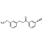 structure of CAS# 898774-52-2, 3-[3-(3-Methoxyphenyl)propanoyl]benzonitrile;3'-cyano-3-(3-methoxyphenyl)propiophenone
