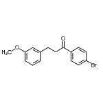 structure of CAS# 898774-66-8, 1-(4-Bromophenyl)-3-(3-methoxyphenyl)-1-propanone;4'-bromo-3-(3-methoxyphenyl)propiophenone