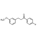 structure of CAS# 898774-74-8, 1-(4-Fluorophenyl)-3-(3-methoxyphenyl)-1-propanone;4'-fluoro-3-(3-methoxyphenyl)propiophenone