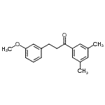 结构式 CAS# 898774-84-0, 1-(3,5-二甲基苯基)-3-(3-甲氧基苯基)-1-丙酮