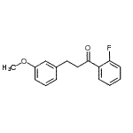 structure of CAS# 898774-94-2, 1-(2-Fluorophenyl)-3-(3-methoxyphenyl)-1-propanone;2'-fluoro-3-(3-methoxyphenyl)propiophenone