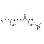 structure of CAS# 898775-00-3, 3-(3-Methoxyphenyl)-1-[4-(trifluoromethyl)phenyl]-1-propanone;3-(3-methoxyphenyl)-4'-trifluoromethylpropiophenone