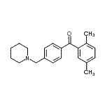 structure of CAS# 898775-05-8, (2,5-Dimethylphenyl)[4-(1-piperidinylmethyl)phenyl]methanone;2,5-dimethyl-4'-piperidinomethyl benzophenone