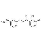 structure of CAS# 898775-13-8, 1-(2,3-Dichlorophenyl)-3-(3-methoxyphenyl)-1-propanone;2',3'-dichloro-3-(3-methoxyphenyl)propiophenone