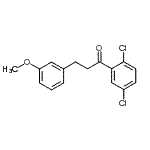 结构式 CAS# 898775-19-4, 1-(2,5-二氯苯基)-3-(3-甲氧基苯基)-1-丙酮