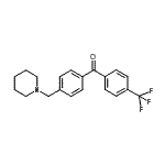structure of CAS# 898775-38-7, [4-(1-Piperidinylmethyl)phenyl][4-(trifluoromethyl)phenyl]methanone;4-piperidinomethyl-4'-trifluoromethylbenzophenone