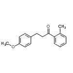 结构式 CAS# 898775-46-7, 3-(4-甲氧基苯基)-1-(2-甲基苯基)-1-丙酮