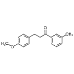 structure of CAS# 898775-49-0, 3-(4-Methoxyphenyl)-1-(3-methylphenyl)-1-propanone;3-(4-methoxyphenyl)-3'-methylpropiophenone