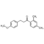 structure of CAS# 898775-82-1, 1-(2,4-Dimethylphenyl)-3-(4-methoxyphenyl)-1-propanone;2',4'-dimethyl-3-(4-methoxyphenyl)propiophenone
