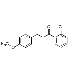 structure of CAS# 898775-98-9, 1-(2-Chlorophenyl)-3-(4-methoxyphenyl)-1-propanone;2'-chloro-3-(4-methoxyphenyl)propiophenone