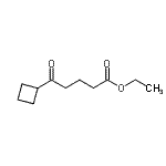 结构式 CAS# 898776-15-3, 乙基5-环丁基-5-氧代戊酸酯