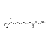 structure of CAS# 898776-24-4, Ethyl 8-cyclobutyl-8-oxooctanoate;Ethyl 8-cyclobutyl-8-oxooctanoate