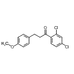 结构式 CAS# 898776-25-5, 1-(2,4-二氯苯基)-3-(4-甲氧基苯基)-1-丙酮