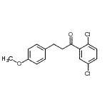 structure of CAS# 898776-28-8, 1-(2,5-Dichlorophenyl)-3-(4-methoxyphenyl)-1-propanone;2',5'-dichloro-3-(4-methoxyphenyl)propiophenone