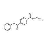 结构式 CAS# 898776-56-2, 乙基4-(苯基乙酰基)苯甲酸酯